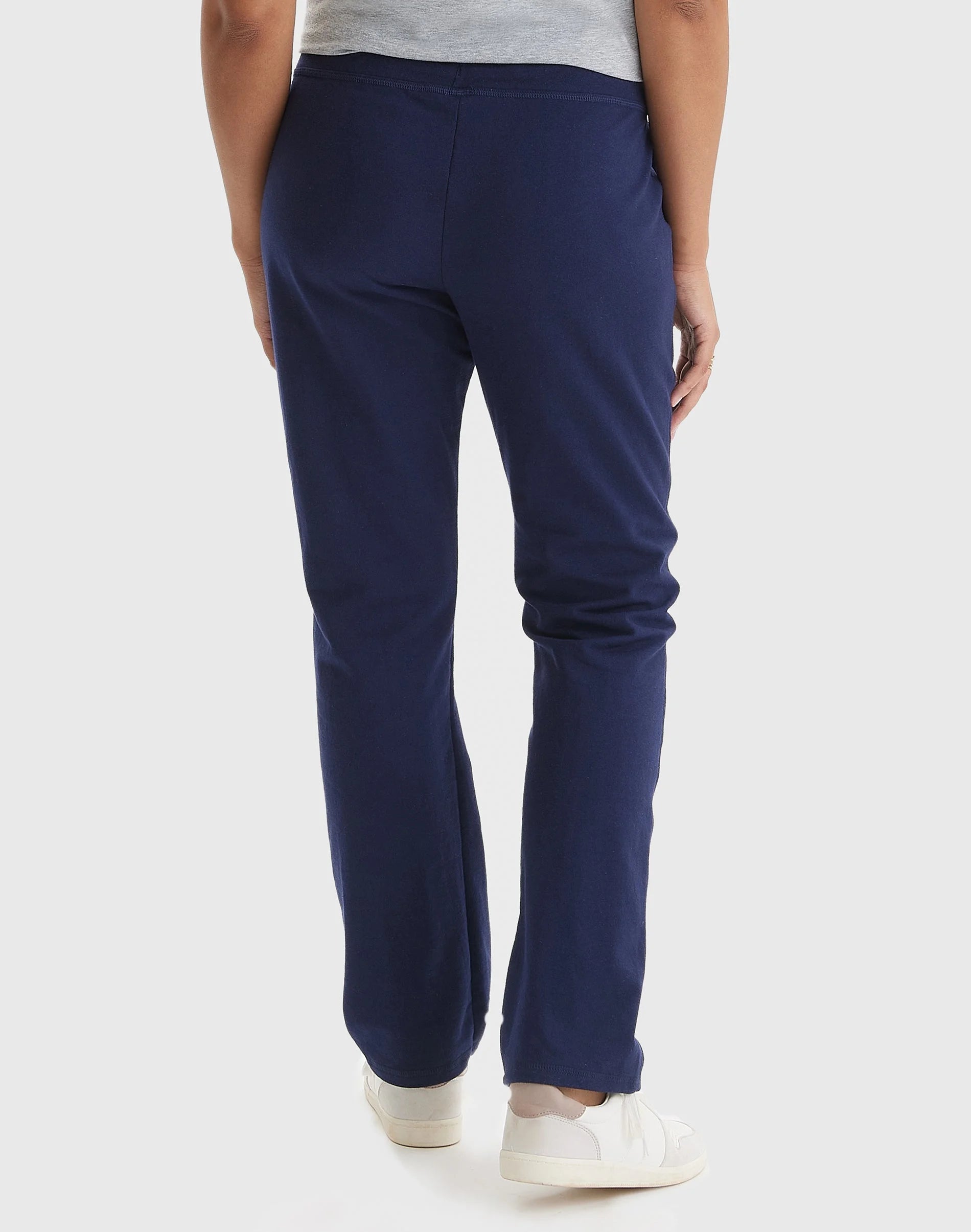 Women'S French Terry Pants with Pockets, 31" Navy L