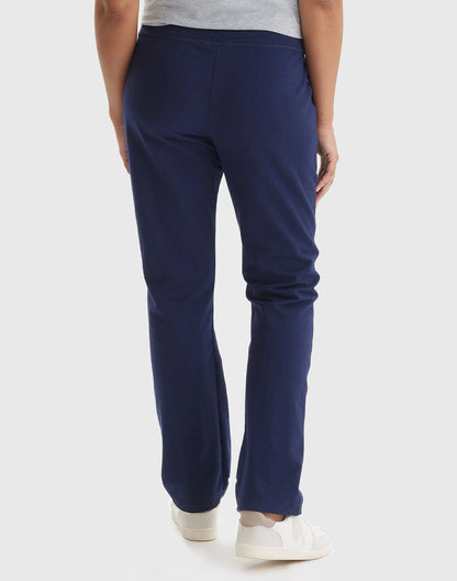 Women'S French Terry Pants with Pockets, 31" Navy L