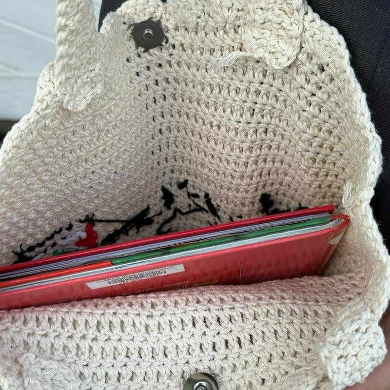 Handmade Crochet Palestine Tote Bag