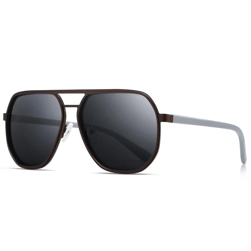 〖Dealsforyoudays〗Sungait Polygon Aviator Sunglasses for Men Polarized Trendy Square Sun Glasses Retro Pilot Shades UV Protection