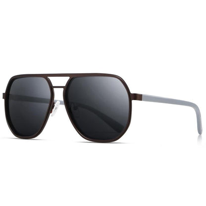 〖Dealsforyoudays〗Sungait Polygon Aviator Sunglasses for Men Polarized Trendy Square Sun Glasses Retro Pilot Shades UV Protection