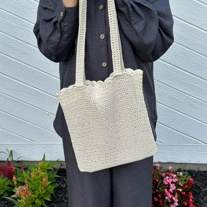 Handmade Crochet Palestine Tote Bag