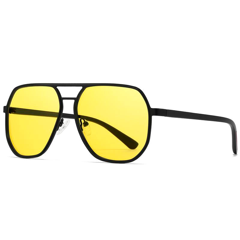 〖Dealsforyoudays〗Sungait Polygon Aviator Sunglasses for Men Polarized Trendy Square Sun Glasses Retro Pilot Shades UV Protection