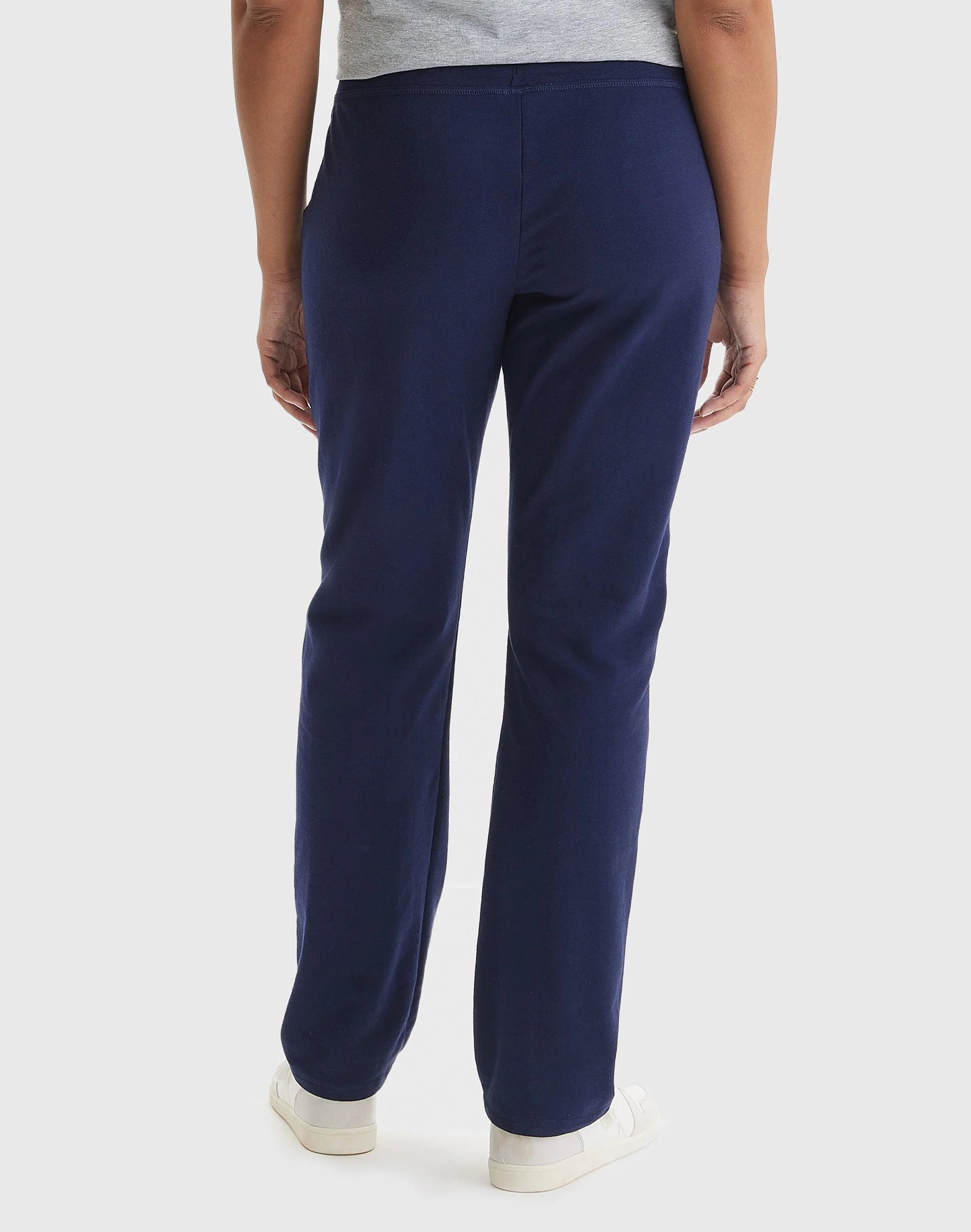 Women'S French Terry Pants with Pockets, 31" Navy L