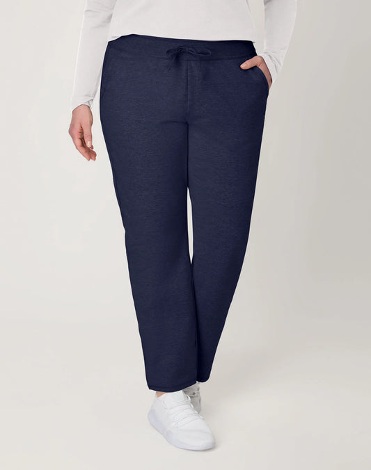 Women'S French Terry Pants with Pockets, 31" Navy L
