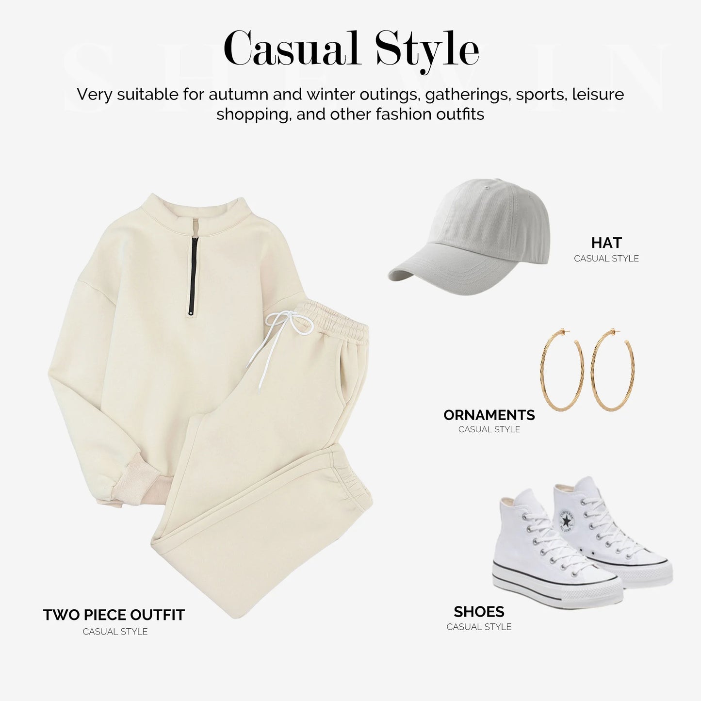 Women'S 2 Piece Athletic Outfits Sets Zip Mock Neck Tracksuit plus Size Pullover Long Sweatpants with Pockets Apricot 2XL